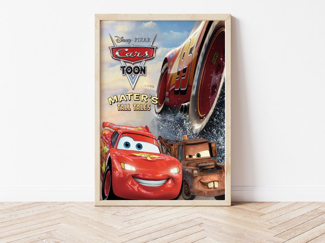 Radiator Springs Racers Poster Vintage Style Disney Etsy