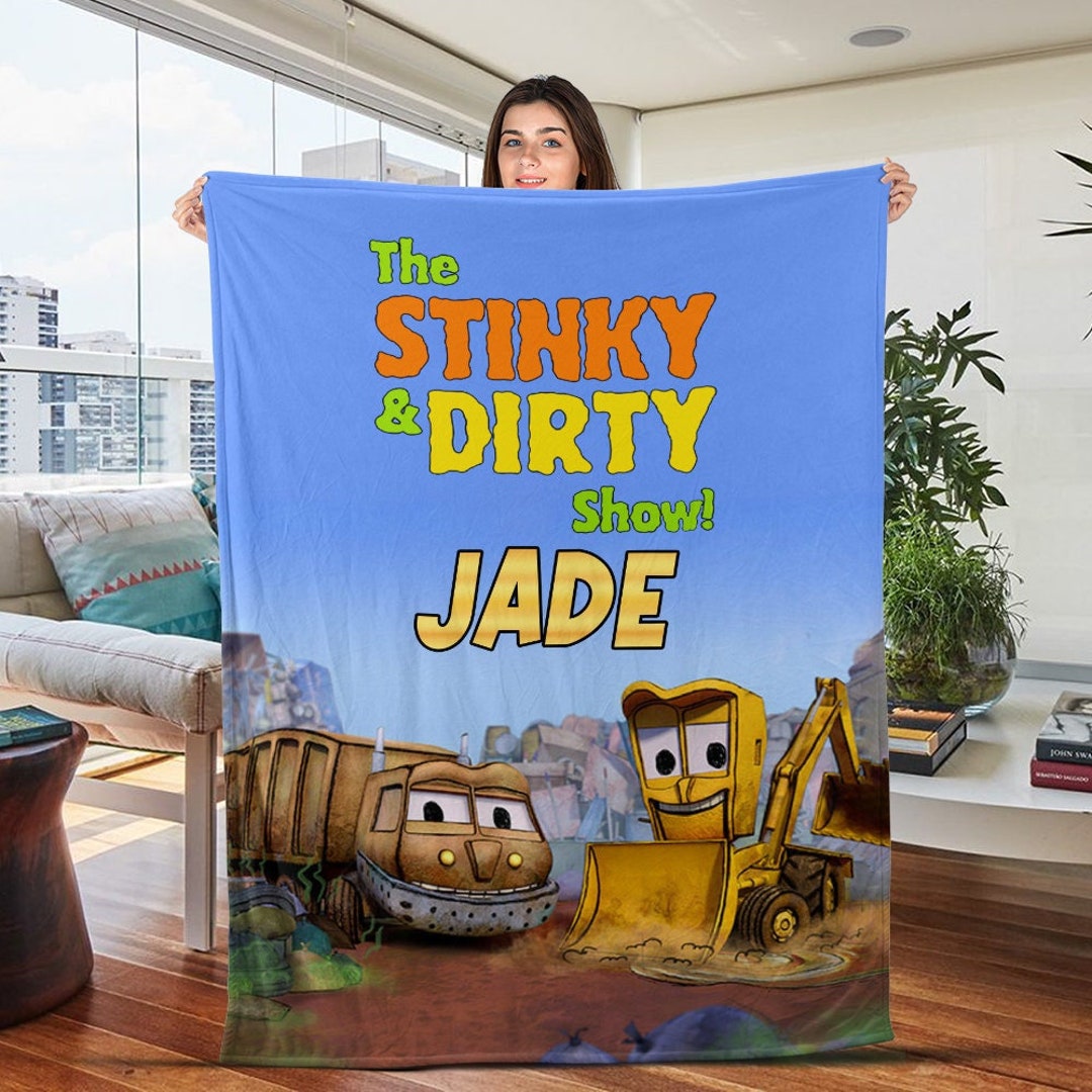 The Stinky & Dirty Show Personalized Birthday Blanket Stinky Etsy