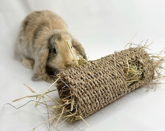 Foraging Toy Seagrass Tunnel - natural toy for bunny rabbit, chinchilla, small animals