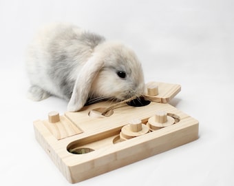 Foraging Toy - natrual wood toy for bunny rabbit, chinchilla, small animals