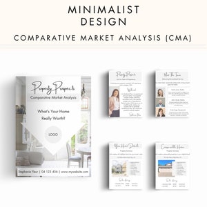 Comparative Market Analysis Real Estate Template. Canva Template. Listing Presentation. CMA. INSTANT Download - Minimalist SCS001