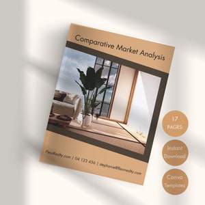 Modernist Comparative Market Analysis | Realtor CMA Report | CMA Template | Home Value | CMA Packet | Canva | Instant Download - SCS005B