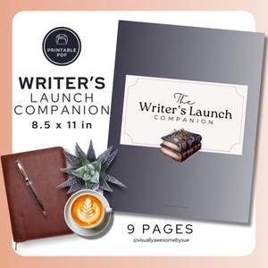 Author Book Launch Checklist: Marketing Guide Planner (Printable PDF)