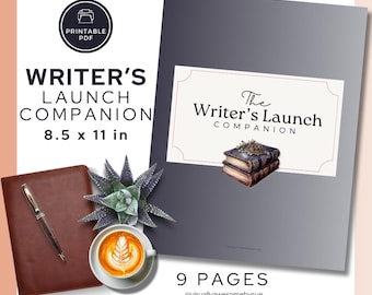 Author Book Launch Checklist: Marketing Guide Planner (Printable PDF)