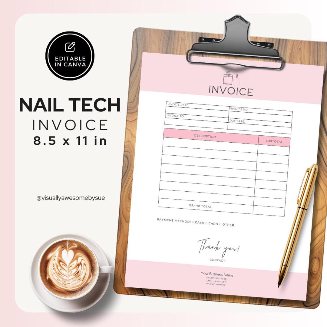 nail-tech-invoice-template-instant-digital-download-editable-canva