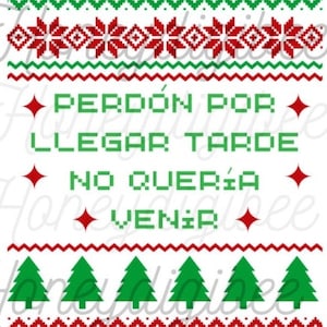Pull moche espagnol Noël drôle Feliz Navidad|Png drôle|Svg|