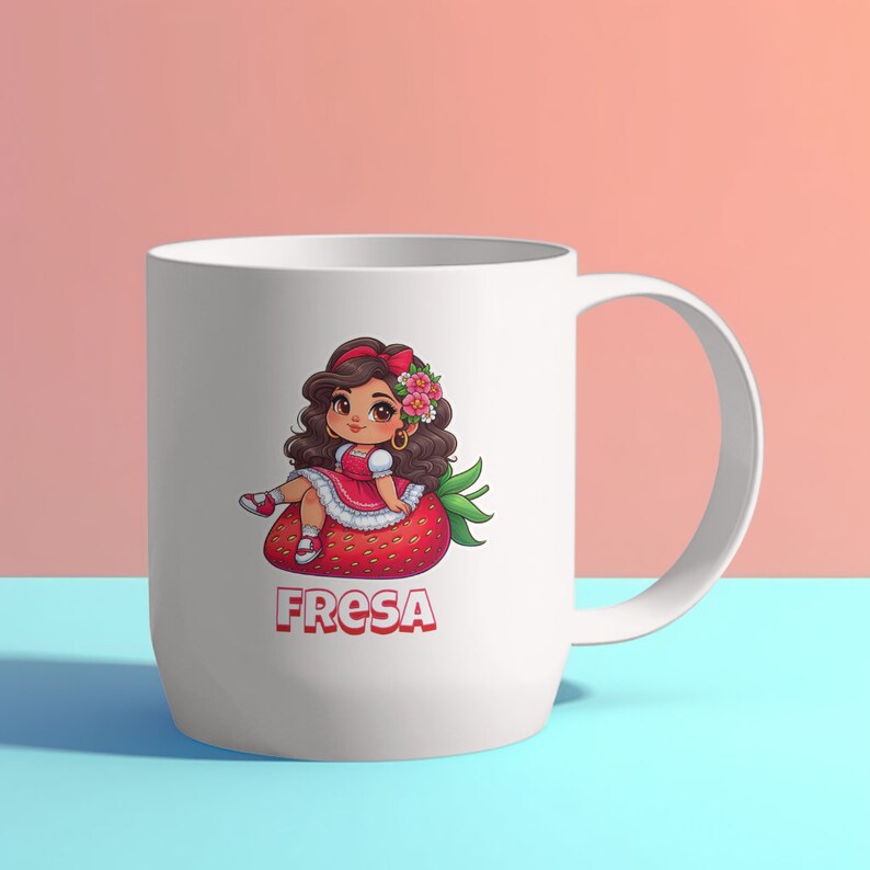 Fresa PNG, Cute Strawberry Mexican Girl - Etsy