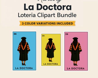 Sublimación de lotería de la Doctora PNG, adornos para birretes de graduación, regalo de práctica de doctorado en enfermería, decoración de posgrado