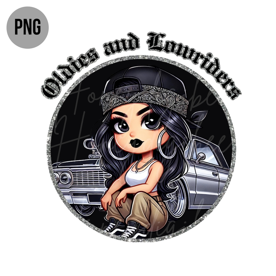 Oldies and Lowriders PNG - Chicano Lowrider Culture, Chola PNG - Etsy