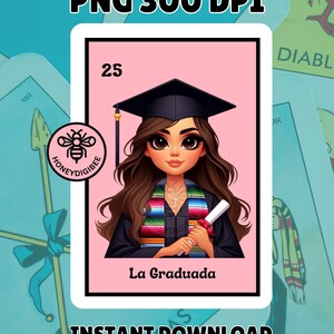 La Graduada Latina PNG, Karta Loteria Graduation, Meksykańskie Ukończenie Szkoły, Pobieranie Cyfrowe