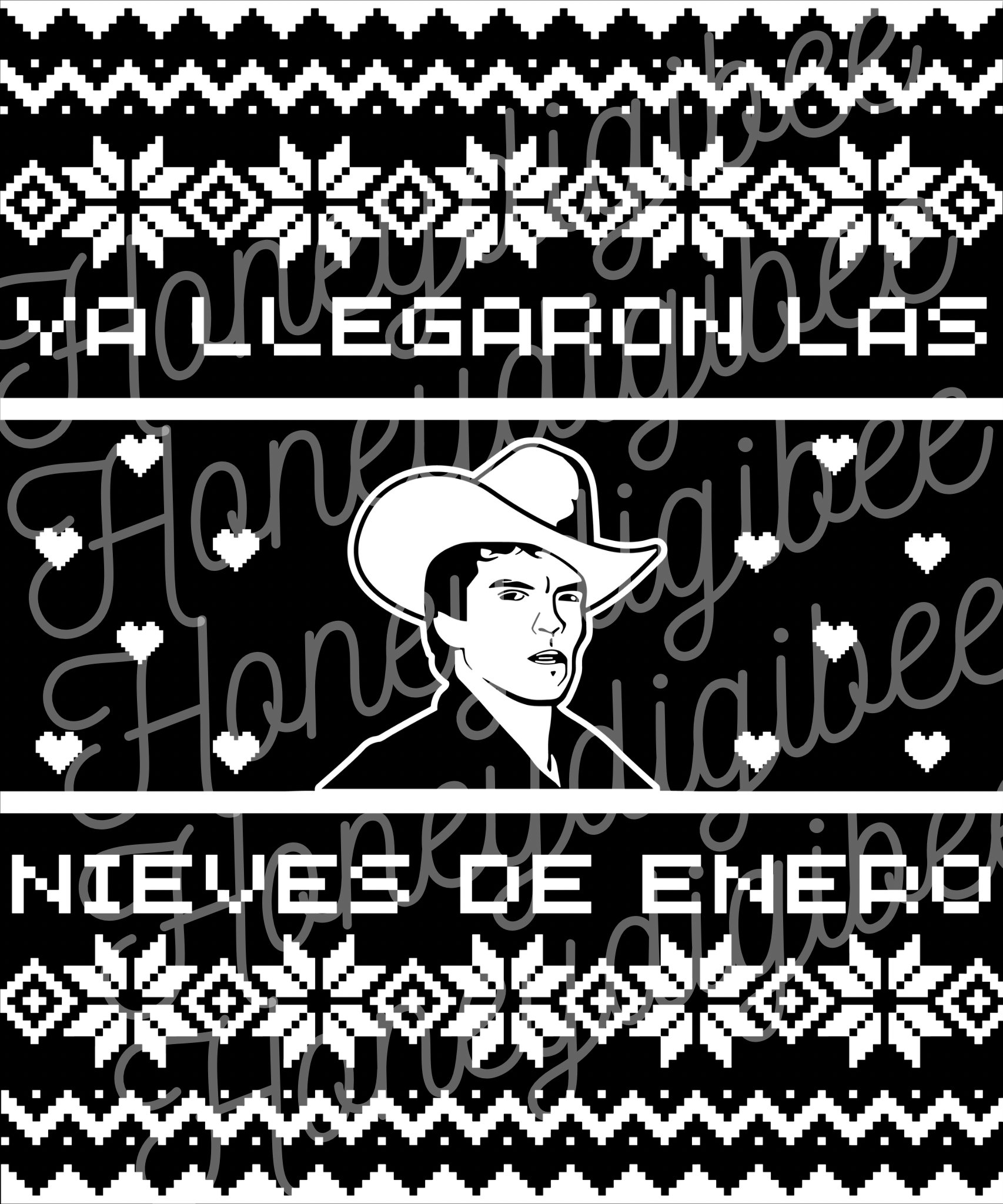 CHALINO SANCHEZ Ya Llegaron Las Nieves De Enero Ugly Sweater Png|svg ...