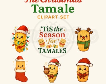 Tamale Clipart Set, Tamales PNG, 300 DPI, 12 Images