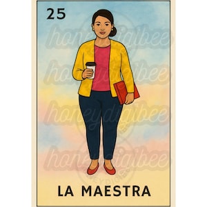 Carte La Maestra Loteria, PNG, téléchargement immédiat