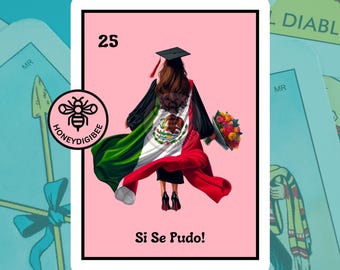 Si Se Pudo Loteria Graduation PNG: Classe del 2025 (file digitale)