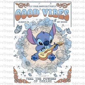 Good Vibes Png, Blue Cartoon Movie Png, Retro Cartoon Summer PNG, Magical Summer Png, Magic Kingdom, Family Vacation Png, Family Trip Png