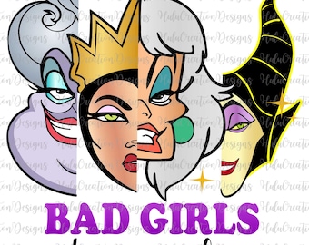 Bad Girls Have More Fun Svg, Halloween Villains Svg, Halloween Witches Svg, Bad Witches Club Svg, Villains Wicked Svg, Trick Or Treat Svg