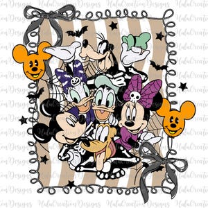 Halloween-muis en vrienden png, muis niet zo eng png, Halloweenfeest 2025 png, Trick or Treat, spookseizoen, coquette Halloween png