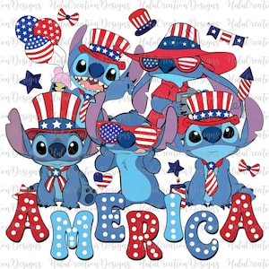 Blue Monster 4 luglio PNG, Personaggio dei cartoni animati rosso, bianco e blu PNG, Maglietta Kid America PNG, Giorno dell'Indipendenza, Coquette Girly USA PNG