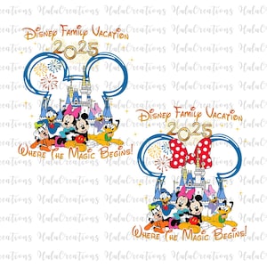 Bundle Family Trip 2025 Png, Family Vacation Png, Family Matching Shirt, Magical Kingdom Png, Vacay Mode Png, Sublimation File, Mouse Trip
