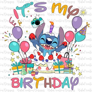 Es ist mein Geburtstag Png, Bester Tag überhaupt Png, Alles Gute zum Geburtstag Png, Familienurlaub Png, Magisches Königreich Png, Dateien zur Sublimation