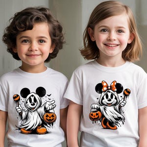 Halloween Mouse Ghost Png Bundle, Mouse and Friends Png, Spooky Season Png, Trick or Treat Png, Mouse Not So Scary Png, Halloween Party Png