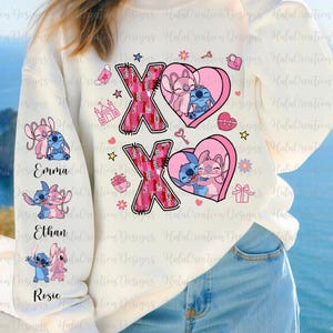 Personaje de dibujos animados de San Valentín personalizado Png, Lazo de coqueta de San Valentín Png, Pincelada de corazón XoXo, Películas de San Valentín, Camiseta de pareja de dibujos animados de San Valentín