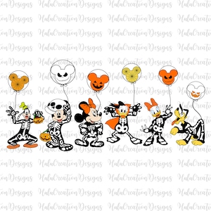 Halloween Skeleton Mouse And Friends Svg, Spooky Skeleton Svg, Spooky Season Svg, Halloween Costume Svg, Trick Or Treat Svg