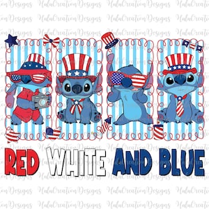 Blue Monster 4 luglio PNG, Fiocco Coquette del 4 luglio PNG, Personaggio dei cartoni animati rosso, bianco e blu PNG, Bandiera americana, Giorno dell'Indipendenza