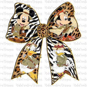Leopard Animal Kingdom Coquette Png, Mouse And Friends Trip Png, Magical Kingdom, Wild Trip Png, Family Vacation Png, Family Trip 2025 Png
