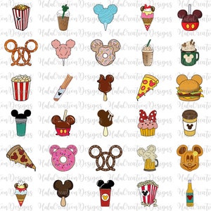 Bundle Carnival Food And Drink Svg Png, Drinks And Foods, Magical Kingdom Svg, Best Day Ever Svg, Snackgoal Svg, Snack Vacation, Vacay Mode