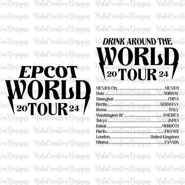 Bundle World Tour Svg, Drink Around The World Tour Svg, Family Vacation, Magical Kingdom, Family Trip, Family Trip 2024 Svg, Vacay Mode Svg