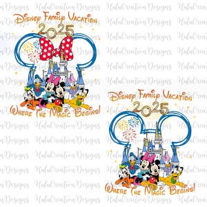 Bundle Family Trip 2025 Png, Family Vacation Png, Family Matching Shirt, Magical Kingdom Png, Vacay Mode Png, Sublimation File, Mouse Trip