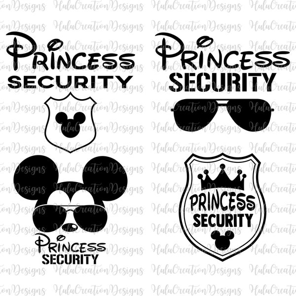 Bundle Princess Security Svg, Funny Dad Svg, Boyfriend Security Svg, Magical Kingdom, Funny Girl Quote Svg, Family Trip Svg, Vacay Mode Svg