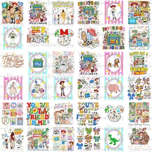 Neues Karikatur-Spielzeug und Freunde 5 Charakter-Png-Bundle, Sie haben einen Freund In mir Png, Karikatur-Spielzeug-Freunde Png, Trendy Boy Design, Cowboy-Raum Bild 4
