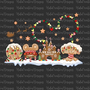 Merry Christmas Gingerbread Png, Mouse Gingerbread, The Most Magical Time Png, Gingerbread Cookie Png, Xmas Holiday Png