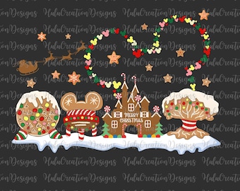 Merry Christmas Gingerbread Png, Mouse Gingerbread, The Most Magical Time Png, Gingerbread Cookie Png, Xmas Holiday Png
