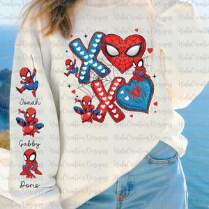 Benutzerdefinierter Name Happy Valentine XOXO Png, Cartoon Superheld Png, rosa Valentinstag Herz Png, Valentinstag Paar Design Png, Herz Valentinstag Cartoon