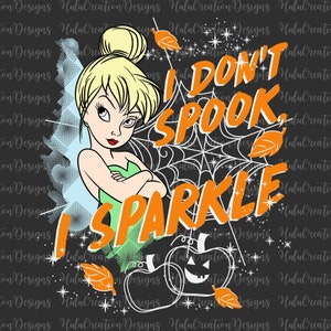Halloween I Don't Spooky I Sparkle Svg, Halloween Princess Svg, Retro Halloween Svg, Spooky Season Svg, Trick Or Treat Svg, Trendy Halloween