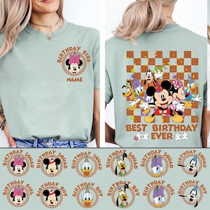 Custom Birthday Vacation Png Bundle, Best Birthday Ever Png, Family Trip 2025, Mouse And Friends, Magical Kingdom, Girl Boy Birthday Shirt