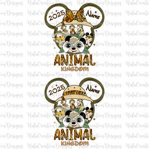 Personalized Animal Kingdom Png Bundle, Custom Name Mouse And Friends Trip Png, Wild Trip Png, Family Vacation Matching Shirt, Vacay Mode