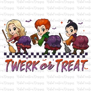 Twerk Or Treat Png, Funny Witchy Halloween Png, Halloween Sisters Witches Png, Bad Witches Vibes, Spooky Witches, Retro Movies Halloween