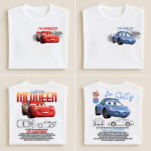 Cartoon Cars PNG Bundle, Cars Matching Shirt, Couple Shirts, Best Friends Png, Checkered Car Lover Png, Magical Kingdom Png, Vacay Mode Png