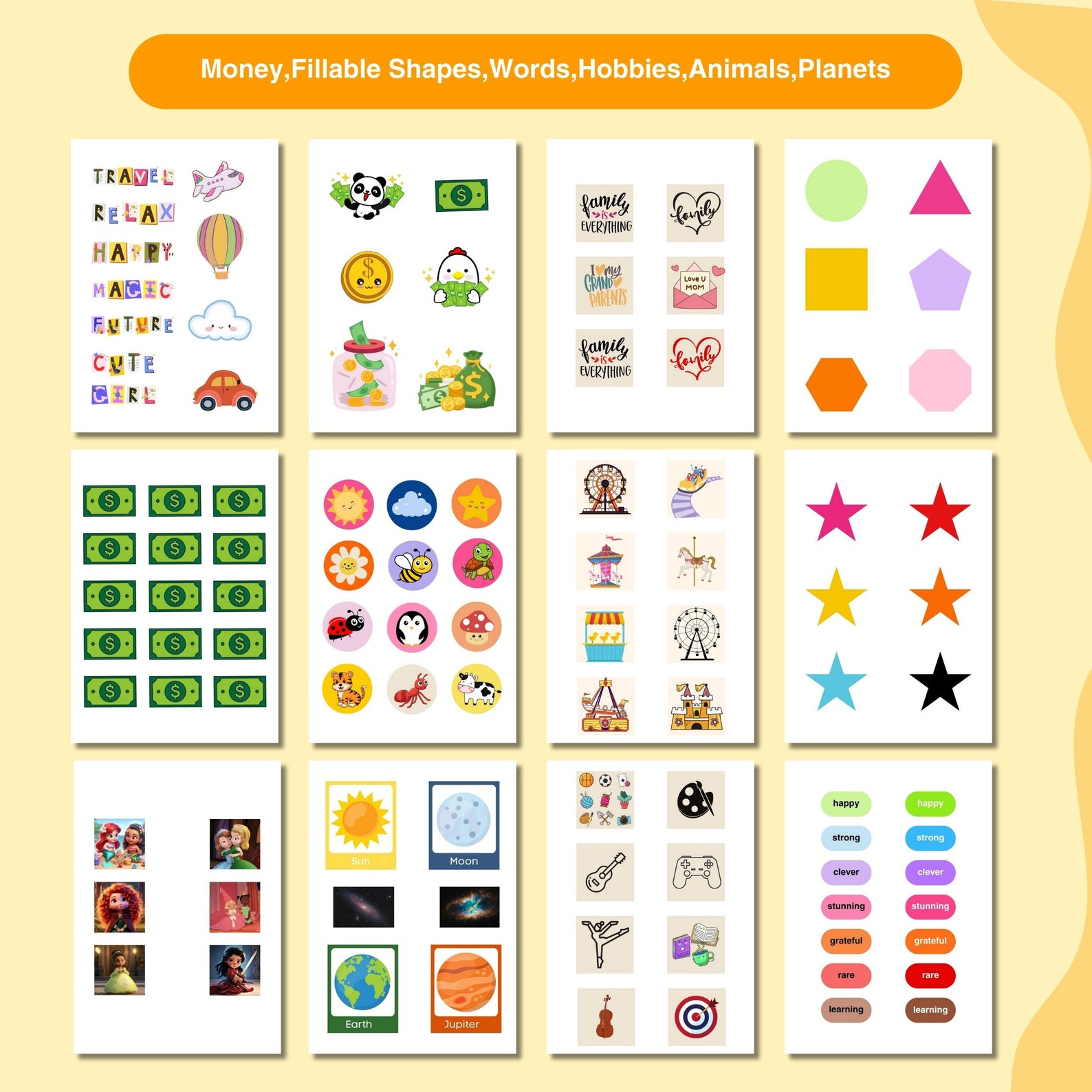 Kids Vision Board Kit,vision Board for Kids,kids Activity,vision Board ...