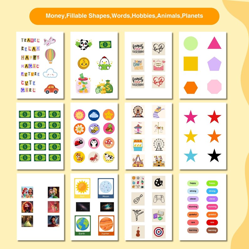 Kids Vision Board Kit,vision Board for Kids,kids Activity,vision Board ...