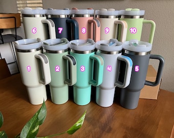 40oz Tumbler Stanley style Quencher H2.0 Ready to Ship - USA SELLER