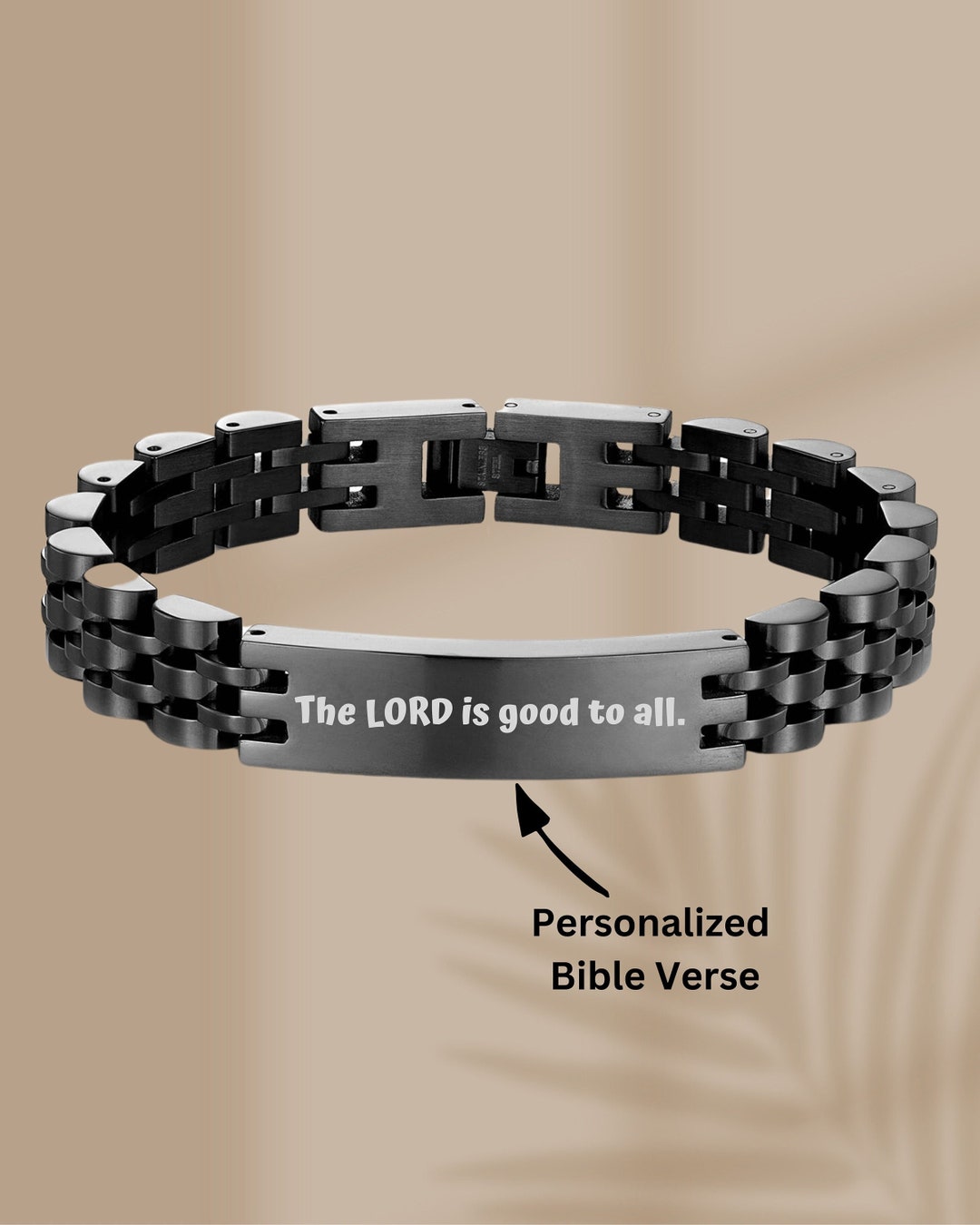 Personalized Bible Verse Bracelet, Custom Engraved Scripture Bracelet