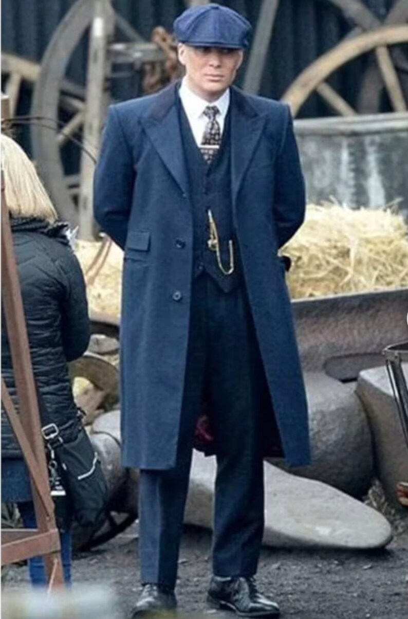Men's Black Peaky Blinders Suit - Peaky Blinders Outfit + Overcoat + Hat (Peaky Blinder Customes) main image 1