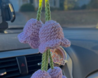 Crochet Lilly of the Valley Car Hanging