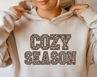 Cozy Season Retro Sweatshirt – Fall Graphic Tee, Comfy Hoodie