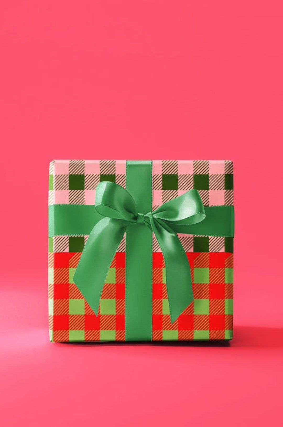 Unique Christmas Wrapping Paper With Unique Colors Design Etsy